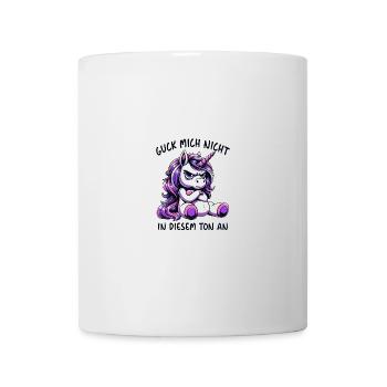 Ne me regarde pas sur ce ton - Mug blanc - blanc - Devant
