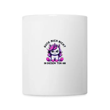 Ne me regarde pas sur ce ton - Mug blanc - blanc - Devant