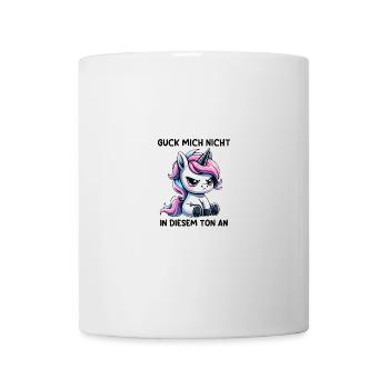 Ne me regarde pas sur ce ton - Mug blanc - blanc - Devant