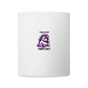 This Is My Happy Face - Tasse - Weiß - Vorne