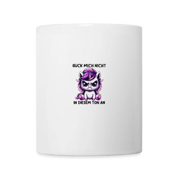 Ne me regarde pas sur ce ton - Mug blanc - blanc - Devant