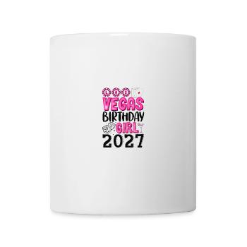 Fille d’anniversaire de Vegas 2027 - Mug blanc - blanc - Devant