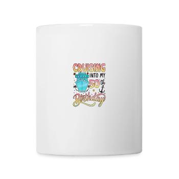 Cruising Into My 50th Birthday - Tasse - Weiß - Vorne