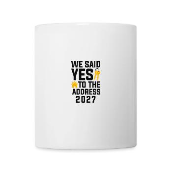 Nous avons dit à l’adresse 2027 - Mug blanc - blanc - Devant