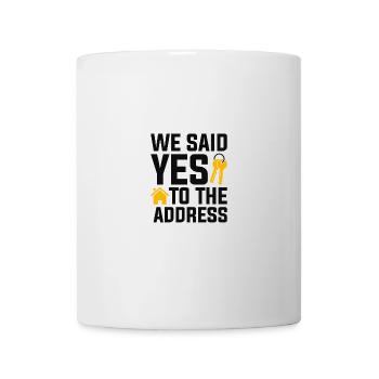 Nous avons dit à l’adresse - Mug blanc - blanc - Devant