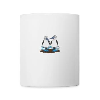 Fou à pieds bleus Oiseau marin des Galapagos - Mug blanc - blanc - Devant