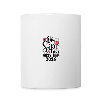 Oh Sip C’est un voyage entre filles 2026 - Mug blanc - blanc - Devant