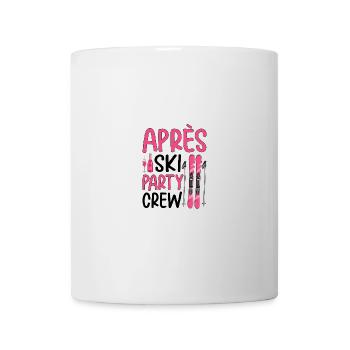 Équipe de fête après ski - Mug blanc - blanc - Devant