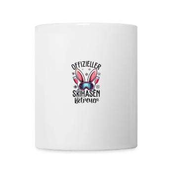 Superviseur officiel du lapin de ski - Mug blanc - blanc - Devant