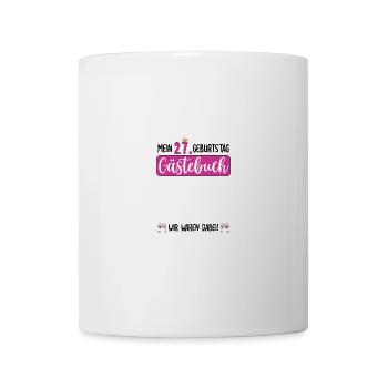 Frauen 27. Geburtstag Unterschreiben für Gäste - Tasse - Weiß - Vorne
