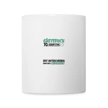 Livre d’or drôle 70 signe d’anniversaire - Mug blanc - blanc - Devant