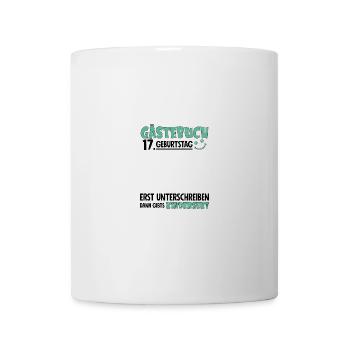 Guestbook 17 Birthday Sign Children's - Mug - white - Front
