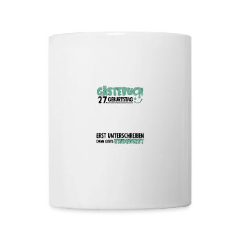 Livre d’or 27 Signe d’anniversaire pour enfants - Mug blanc - blanc - Devant