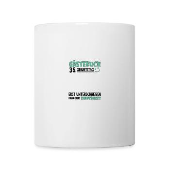 Livre d’or 35 Signe d’anniversaire pour enfants - Mug blanc - blanc - Devant