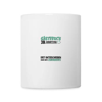 Guestbook 38 Birthday Sign Children's - Mug - white - Front