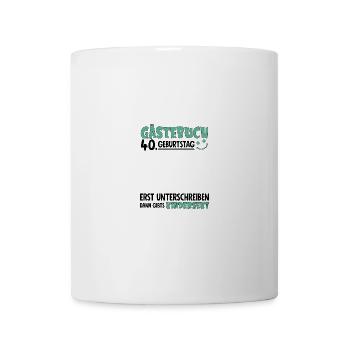 Livre d’or 40 Signe d’anniversaire pour enfants - Mug blanc - blanc - Devant