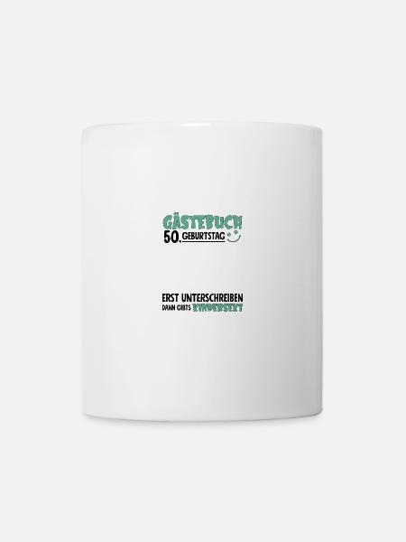 Livre d’or 50 Anniversaire Signe Enfant - Mug blanc - blanc