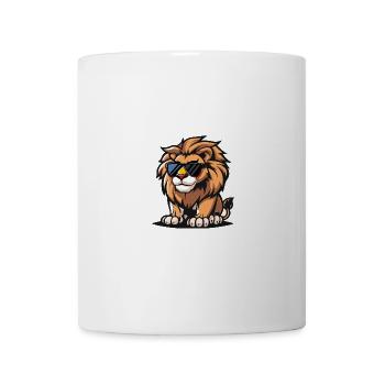 Lion Cool Animal - Mug blanc - blanc - Devant