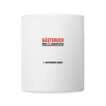 Livre d’or 28 Anniversaire Nous y étions - Mug blanc - blanc - Devant