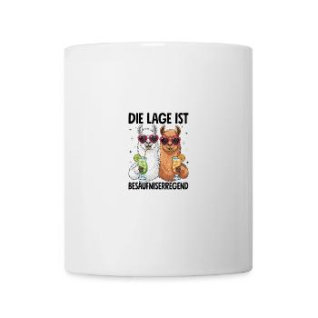 Die Lage Ist Besäufniserregend - Tasse - Weiß - Vorne