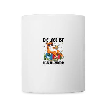 Die Lage Ist Besäufniserregend - Tasse - Weiß - Vorne