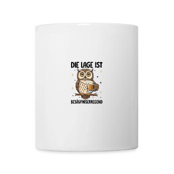 Die Lage Ist Besäufniserregend - Tasse - Weiß - Vorne