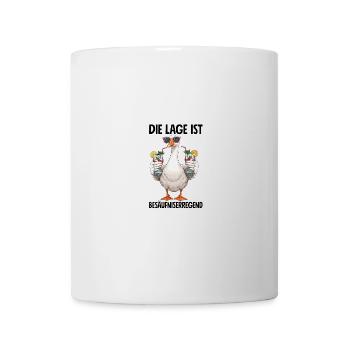 Die Lage Ist Besäufniserregend - Tasse - Weiß - Vorne
