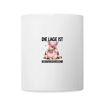 Die Lage Ist Besäufniserregend - Tasse - Weiß - Vorne