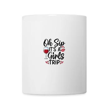 Oh Sip C’est un voyage entre filles - Mug blanc - blanc - Devant