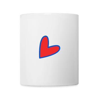 HERZ. PAPA. MAMA. Junggesellinnenabschied. BEBE. KIND. HERZ. FEST - Tasse - Weiß - Vorne