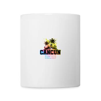 Cancun 2025 Palm Trees Multicolored - Mug - white - Front