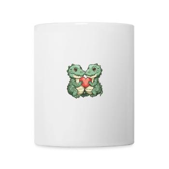 Alligator Paar Liebe - Tasse - Weiß - Vorne