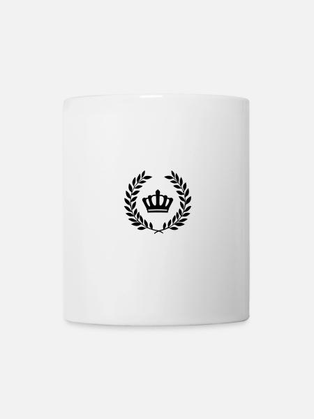 Couronne de laurier - Mug blanc - blanc