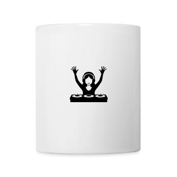 DJ Turntables Festival Party - Mug - white - Front