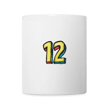 12 Zahl symbol - Tasse - Weiß - Vorne