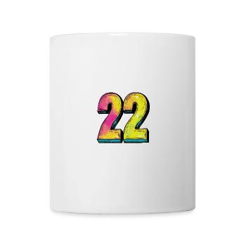22 Symbole numérique - Mug blanc - blanc - Devant