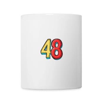 48 Symbole numérique - Mug blanc - blanc - Devant