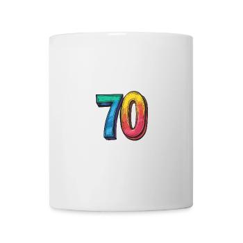 Symbole numérique 70 - Mug blanc - blanc - Devant