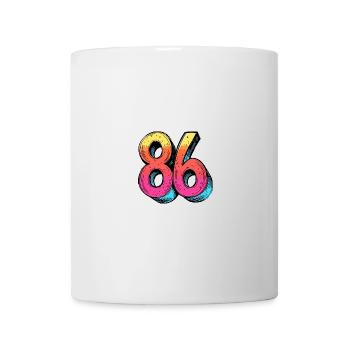 86 Symbole numérique - Mug blanc - blanc - Devant