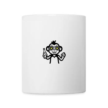 Affe Drinking Lustig Bier - Tasse - Weiß - Vorne