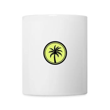 Icône de vacances de palmier - Mug blanc - blanc - Devant