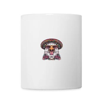 Aigle Bande Dessinée Drôle Sombrero - Mug blanc - blanc - Devant