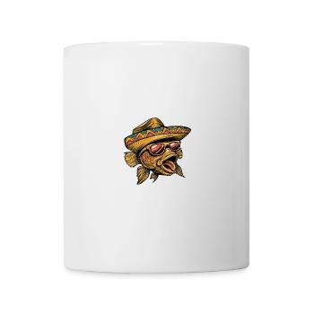 Goldfische Comic Lustig Sombrero - Tasse - Weiß - Vorne