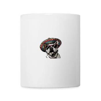 Buldog Français Chien Sombrero - Mug blanc - blanc - Devant