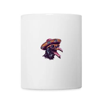 Rabe Krähe Comic Lustig Sombrero - Tasse - Weiß - Vorne