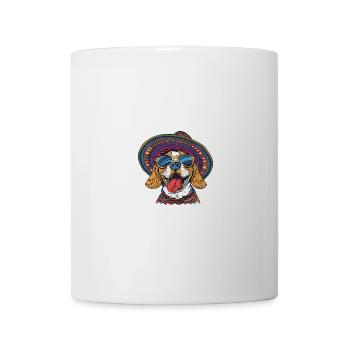 Beagle Hund Lustig Sombrero - Tasse - Weiß - Vorne
