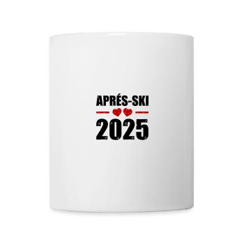 Après-ski 2025 Coeur - Mug blanc - blanc - Devant