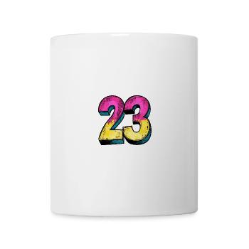 23 Symbole numérique - Mug blanc - blanc - Devant