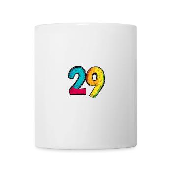 29 Zahl symbol - Tasse - Weiß - Vorne