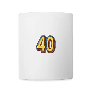 40 Symbole numérique - Mug blanc - blanc - Devant